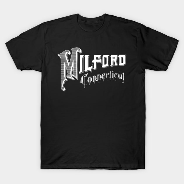 Vintage Milford, CT T-Shirt by DonDota